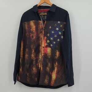 Most OFCL Seven Men’s Long Sleeve Dress Western Style Shirt Size Medium M